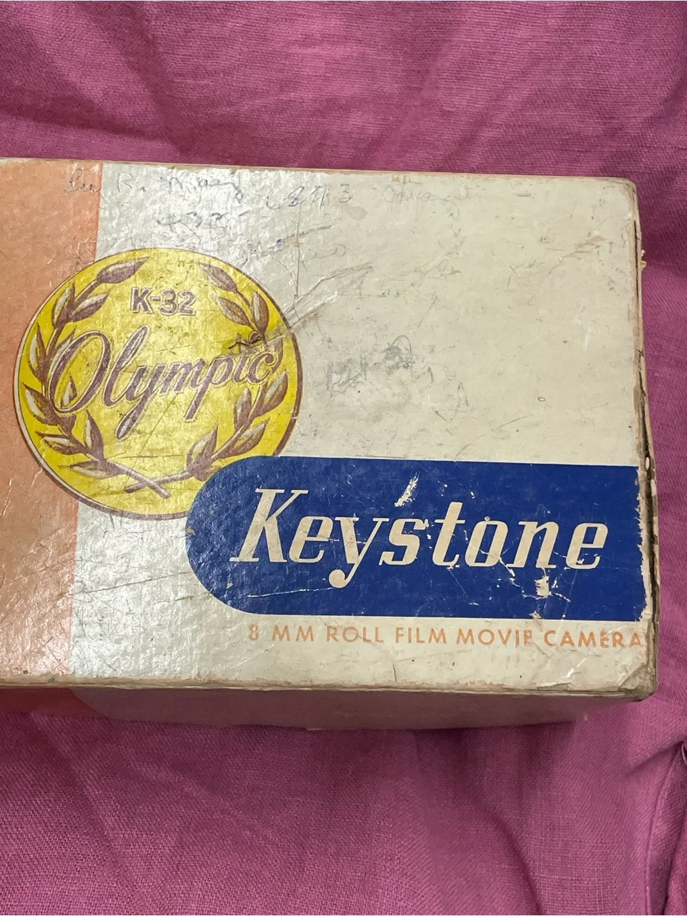 Olympic Roll Film Movie Camera Box - Orange